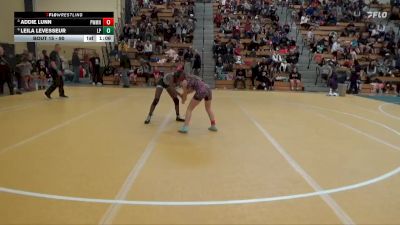 90 lbs Quarterfinal - Addie Lunn, BigWater vs Leila LeVesseur, Levici Prep
