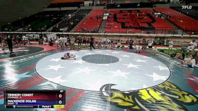 87 lbs Round 1 (8 Team) - Timmery Condit, Colorado vs Mackenzie Dolan, Idaho