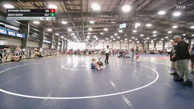132 lbs Rr Rnd 3 - Richard Rogers, Indiana Outlaws Yellow - HSB vs Zach Davis, Culpeper Legends - HSB