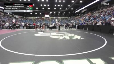 125 lbs Cons. Round 2 - Brooklynn McCormick, Bonner Springs HS vs Gianna Puchalla, Lenexa - St. James Academy HS