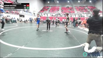 76 lbs Consolation - Jaxson Williams, Tecumseh Youth Wrestling vs Cannon Henry, Piedmont