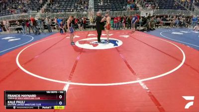 132 lbs Cons. Round 3 - Francis Maynard, Touch Of Gold Wrestling Club vs Kale Pauli, Eastside United Wrestling Club