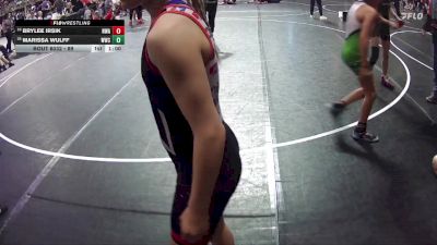 95 lbs Champ. Round 2 - BryLee Irsik, Nebraska Wrestling Academy vs Marissa Wulff, Westside Wrestling Club