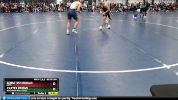 Elite 165 lbs Cons. Round 4 - Sebastian Robles, Iowa vs Carter Friend, Wisconsin-Eau Claire