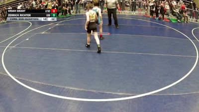 78 lbs Cons. Sub-quarters - Uriah Grant, Athlos Wrestling vs Zerrick Richter, Gold Rush Wrestling