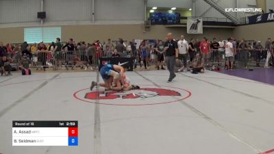 57 kg Round Of 16 - Austin Assad, Michigan Regional Training Center vs Brandon Seidman, Buffalo Valley RTC