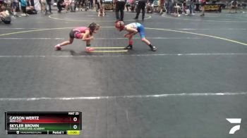 50 lbs Round 3 - Skyler Brown, Region Wrestling Academy vs Cayson Wertz, Reed City