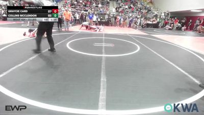70 lbs Rr Rnd 2 - Graycie Card, Tulsa Blue T Panthers vs Collins Mcclendon, Viking Wrestling Club