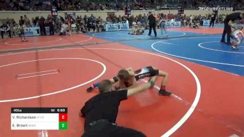 46 lbs Prelims - Van Richardson, Weatherford Youth vs Easton Brown, Newkirk