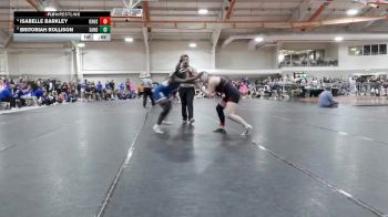 155 lbs 7th Place Match - Britoriah Rollison, Sandusky vs Isabelle Barkley, Oak Hills High School