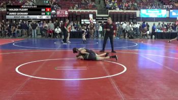 88 lbs Cons. Round 2 - Holden Fleury, Project Wrestling vs Jared Leonard, Cougar Club Wrestling