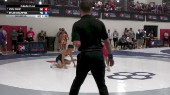 57 kg Quarters - Joey Cruz, Hawkeye Wrestling Club vs Tyler Chappell, Pittsburgh Wrestling Club