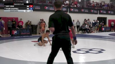57 kg Quarters - Joey Cruz, Hawkeye Wrestling Club vs Tyler Chappell, Pittsburgh Wrestling Club