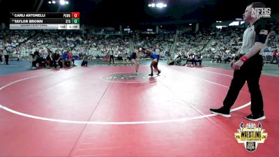 G6A-140 lbs Quarterfinal - Carli Antonelli, PUTNAM CITY WEST (Girls) vs Taylor Brown, STILLWATER (Girls)