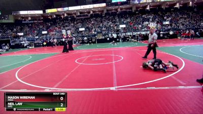 61 lbs Quarterfinal - Neil Law, GIR2 vs Mason Wireman, PROA