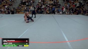 110 lbs Quarterfinal - Grant Cook, Hastings Wrestling Club vs Axel Tollefson, MN Elite