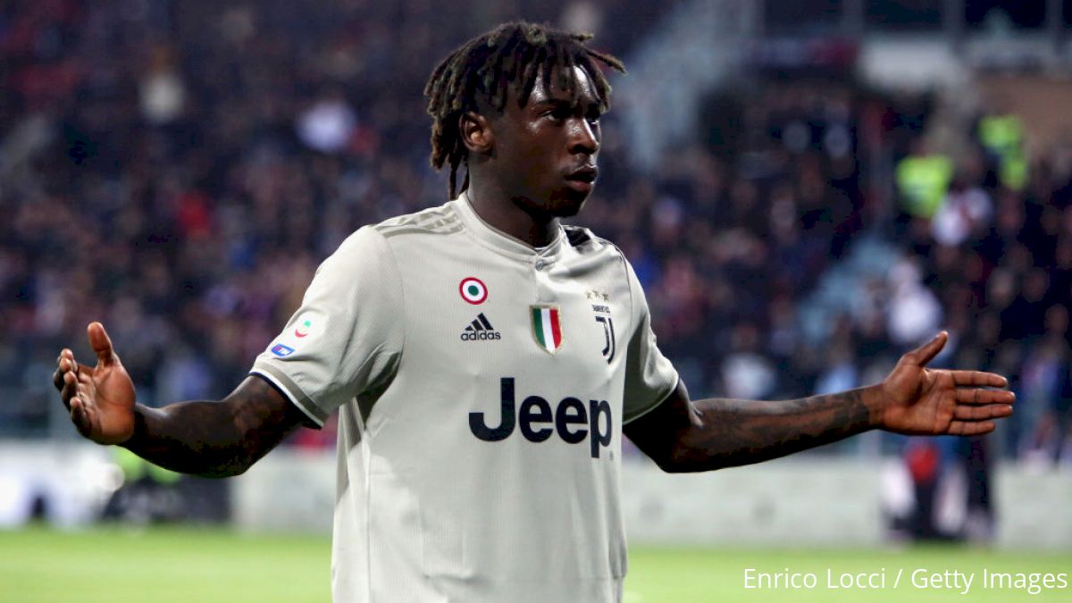 Juventus Striker Moise Kean Unbroken By Racism At Sardegna Arena v Cagliari