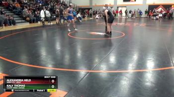 G-14 lbs Round 1 - Kaly Thomas, Clear Creek-Amana vs Alexandria Held, Iowa City, West