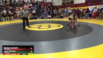 113 lbs Champ. Round 2 - Adam Gelman, Sycamore vs Bruno Cassioppi, Hononegah