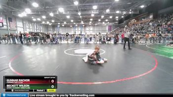 78 lbs Cons. Round 2 - Beckett Wilson, Lewis Academy Wrestling vs Gunnar Rachor, Cowboy Mat Club