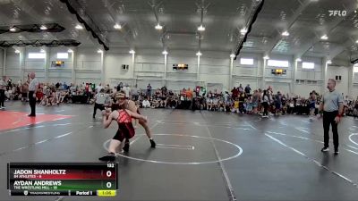 132 lbs Round 3 (4 Team) - Jadon Shanholtz, 84 Athletes vs Aydan Andrews, The Wrestling Mill