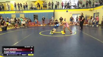 98 lbs Semifinal - Gavin Simon, Dodge City Training Center vs Bryce Carlson, Wichita Training Center