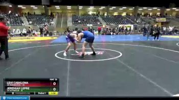 182 lbs Round 2 (4 Team) - Jeremiah Lepre, 3A Sutherlin vs Levi Cabalona, 3A Warrenton