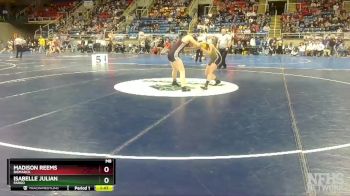 135 lbs Champ. Round 1 - Isabelle Julian, Fargo vs Madison Reems, Bismarck