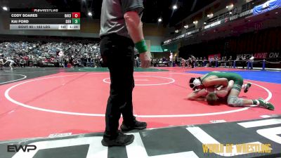 182 lbs Quarterfinal - Cody Soares, Oakdale vs Kai Ford, Sierra Sabers