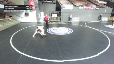 62 lbs Semis - Jameson Philpot, Gladiator Wrestling vs CJ Hedden, Hughson Wrestling Club