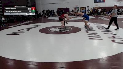 285 lbs Champ. Round 1 - Brayden Soleau, Johnson & Wales vs Liam Babitt, MSU Moorhead