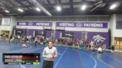 104-111 lbs Quarterfinal - Mckinley Larsen, Riverton Wolf Pack Wrestling vs Olepa Schwalger, Mt. Ridge Youth Wrestling