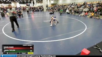 71 lbs Champ. Round 1 - Owen Taylor, KS vs Gavin Marx, SD