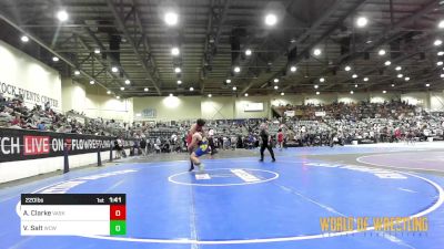 220 lbs Semifinal - Achilles Clarke, Vasky Bros vs Vaea Salt, Will C Wood