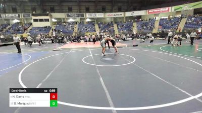 165 lbs Consolation - Hoss Davis, Wellington vs Sain Marquez, Greeley United