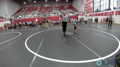 37 lbs Round Of 16 - Addilyn Hobson, Noble Takedown Club vs Stetson Seeley, Cushing