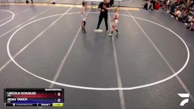 82 lbs Quarterfinal - Lincoln Schuelke, MN vs Noah Yakich, CO