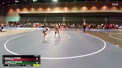 130 lbs Cons. Round 6 - Jameslyn Wilson, Rancho Bernardo vs Makayla Power, Shadow Ridge