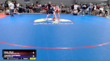 144 lbs Semifinal - Paul Feliz, All-Phase Wrestling Club vs Cayson Mastberg, Mat-Su Matmen