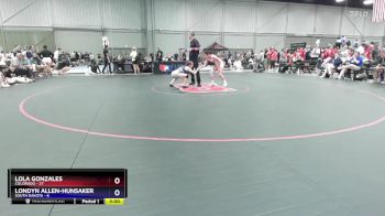 100 lbs Quarters & 1st Wb (16 Team) - Lola Gonzales, Colorado vs Londyn Allen-Hunsaker, South Dakota