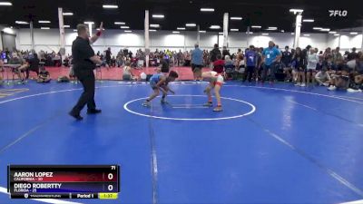 71 lbs Placement Matches (16 Team) - Aaron Lopez, California vs Diego Robertty, Florida