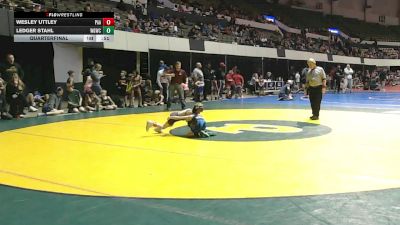 Rookie K-2 48 Quarterfinal - Ledger Stahl, Warmup Gang Wrestling Club vs Wesley Uttley, Poquoson Athletic Association