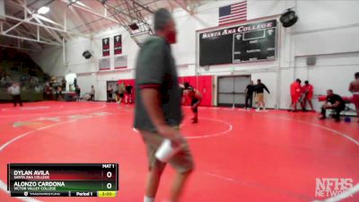 285 lbs Cons. Round 2 - Alonzo Cardona, Victor Valley College vs Dylan Avila, Santa Ana College