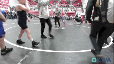 Quarterfinal - Scarlett Bilodeau, Choctaw Ironman vs Gunnar Coltharp, Harrah Little League Wrestling