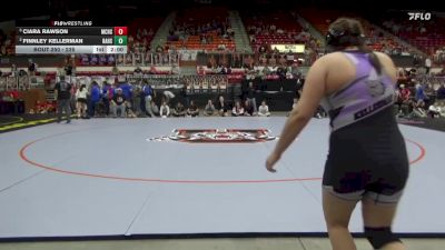235 lbs Semifinal - Ciara Rawson, McPherson HS vs Finnley Kellerman, Baldwin Hs