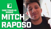 Mitch Raposo Talks Quick Submission Win In Pro MMA Debut | Cage Titans 43