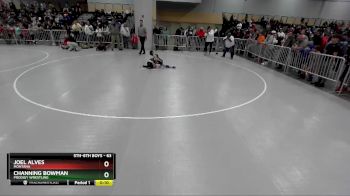 63 lbs 3rd Place Match - Channing Bowman, Prodigy Wrestling vs Joel Alves, Montana