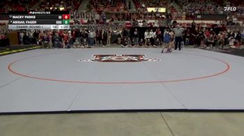 145 lbs Champ. Round 1 - Macey Parks, Buhler HS vs Abigail Fager, Eudora Hs
