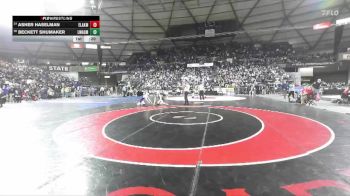 Boys 4A 157 lbs Cons. Round 1 - Beckett Shumaker, Lake Washington vs Asher Haselman, Eastlake
