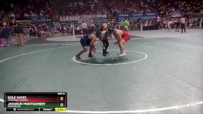 D 2 285 lbs Champ. Round 2 - Kole Hayes, Teurlings Catholic vs Jatariun Montgomery, Huntington